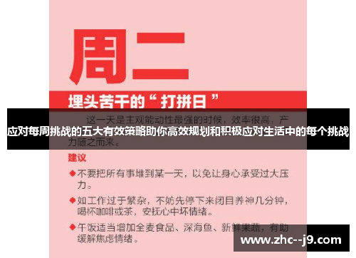 应对每周挑战的五大有效策略助你高效规划和积极应对生活中的每个挑战